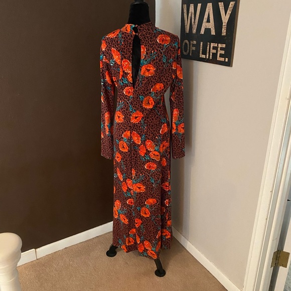 Free People Floral Leopard Print Turtleneck dress - Picture 3 of 9